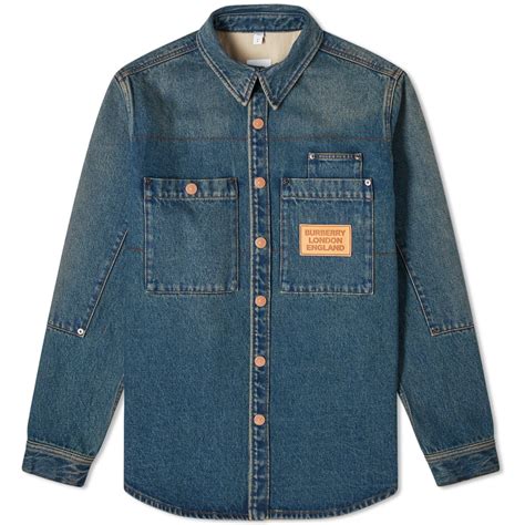 burberry denim shirt.